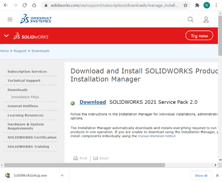 Download Pack of SOLIDWORKS